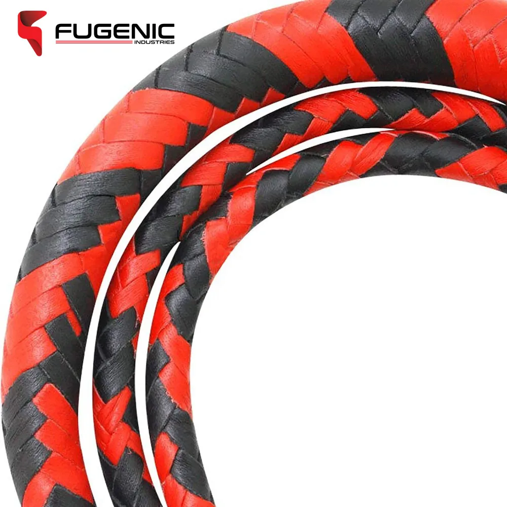 Bull Whips Real Cowhide Leather 6 Feet Long 12 Plaits Heavy Duty Leather Bull Whip BY Fugenic Industries