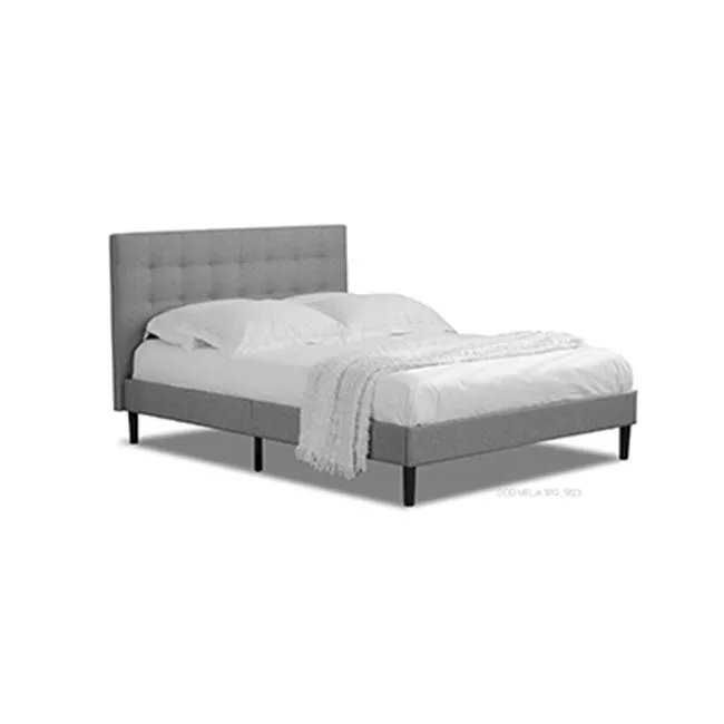 Best Seller Up Holstered Queen Size Grey Bed Frame Bed with Storage Bottom Space Saving Fit All Styles and Spaces