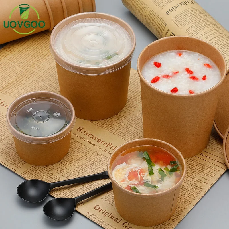 Wholesale China manufacture disposable soup cups paper food soup containers cup paper food container