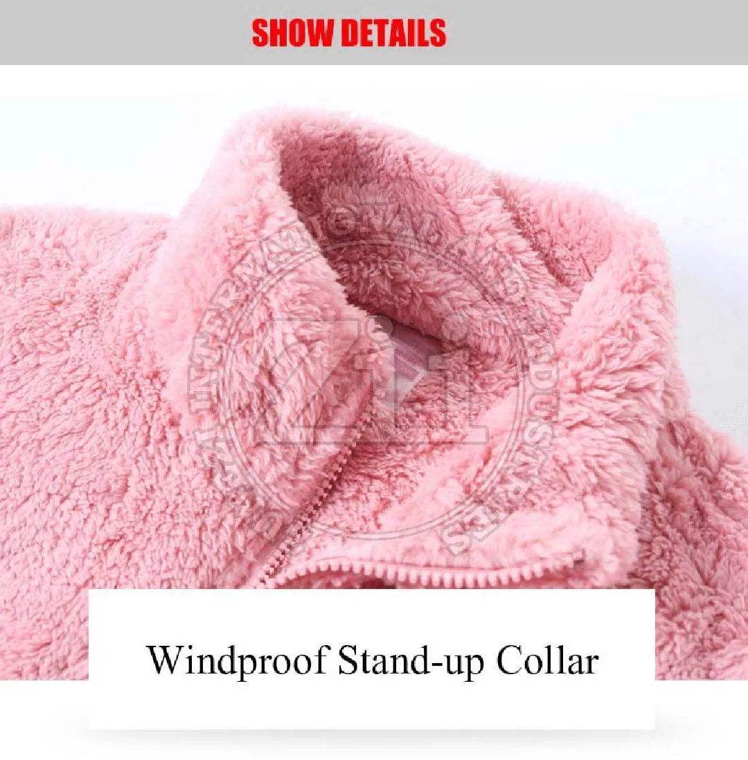 2021 hot sale mens sherpa polar fleece jacket wholesale custom logo zippered sherpa fleece jacket bon pocket cheap price