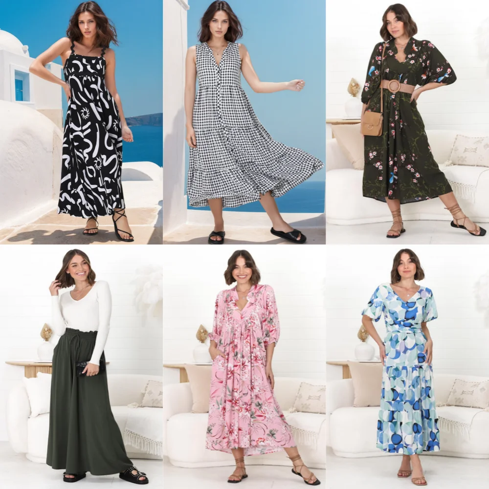2024 Optional Dress Wholesale for Supplier New Tops Mix Bulk Bales Women Apparel Cropped Women Stock Clearance Sale in China