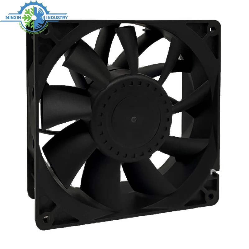 140mm 12v 24v DC Axial Cooling Fan Wholesale Customized DC Brushless Fan for Display Machine Greenhouse Attic Grow Tent GPU