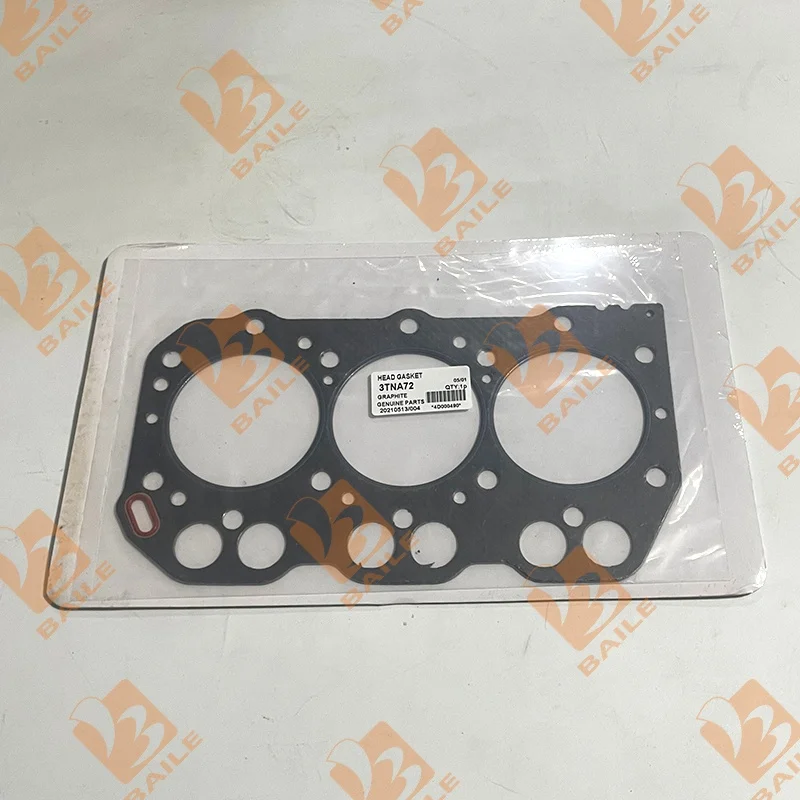 3TNA72 3TNA72L Top Cylinder Head Gasket YM719620-01343 For Yanmar Engine Repair