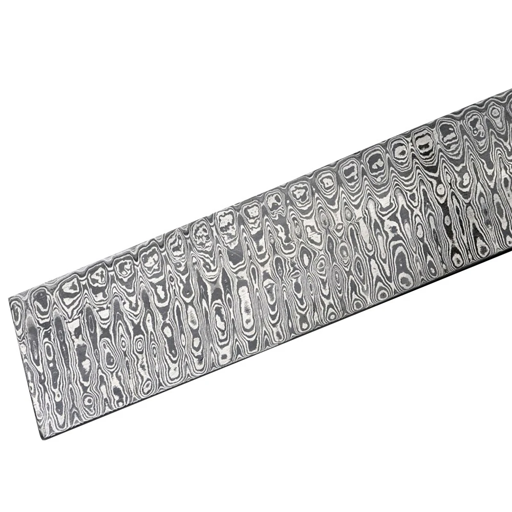Custom Handmade Damascus Flat Billet Damascus Steel Billets for Knife Making