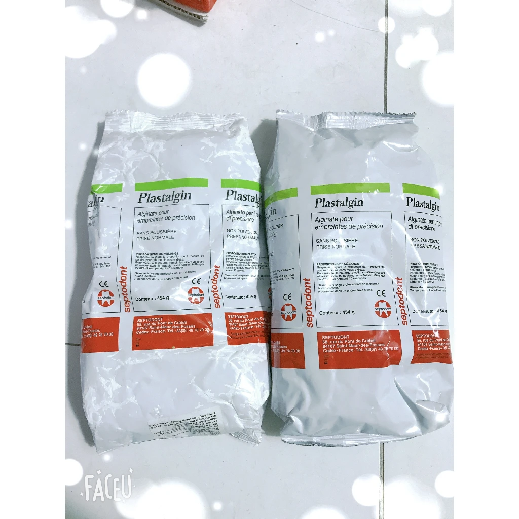 Alginate Plastalgin Normal Septodont - 454g Especially suitable for scientific and orthodontic research