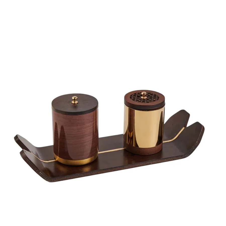 New Arabic Style Premium Incense Burner Bakhoor In Wood And Metal For Home Religious Place Fragrance Use Bakhoor Incense Burners