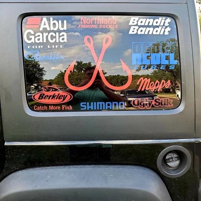 Custom Great White Shark Die Cut Vinyl Decal Sticker For Car Laptop Fishing Boat Truck Window Glass