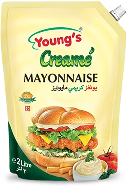 Creamy Mayonnaise-2 Liter Pouch  16 Liter Pack Creamy Mayonnaise Export Quality Light Mayonnaise
