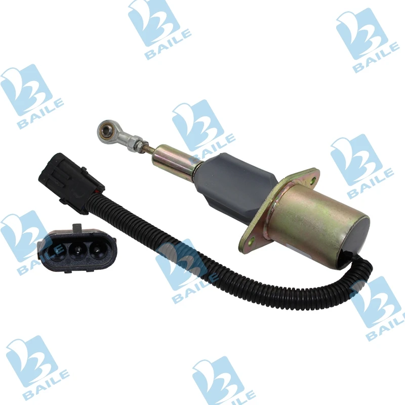 Replacement Solenoid Valve 3928160 SA-4293-12 SA-4293-24 3928161 Fuel Shut Off Solenoid For 6BTA5.9 6CT R300 R290 Engine Parts