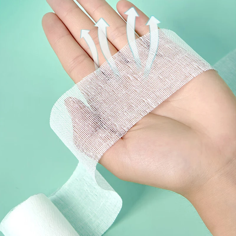 6m Sterilized Medical Cotton Gauze Bandage Rolls Soft Good Permeability and Breathability High Elasticity
