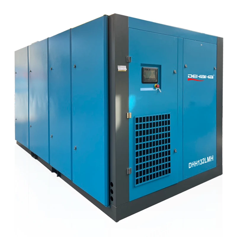 125HP 90kW Low Pressure High Volume Screw Air Compressor for Textile Industry