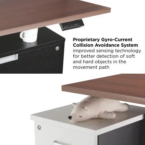 M07-23DL 2-Leg L-shaped Dual-Motor Sit-Stand Computer Desk Frame Electric Adjustable Standing PC Computer Table
