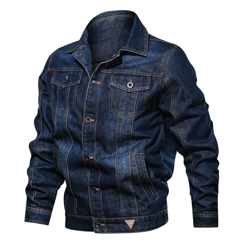 2024 New Fashion Wholesale Plain Men Denim Jackets Wholesale Top Quality Jeans Jackets For Online Sale