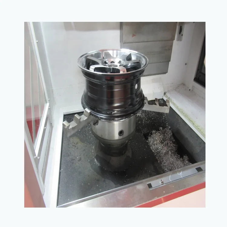 New wheel polishing machine car alloy rim repair CNC lathe WRC28VM vertical wheel hub CNC lathe