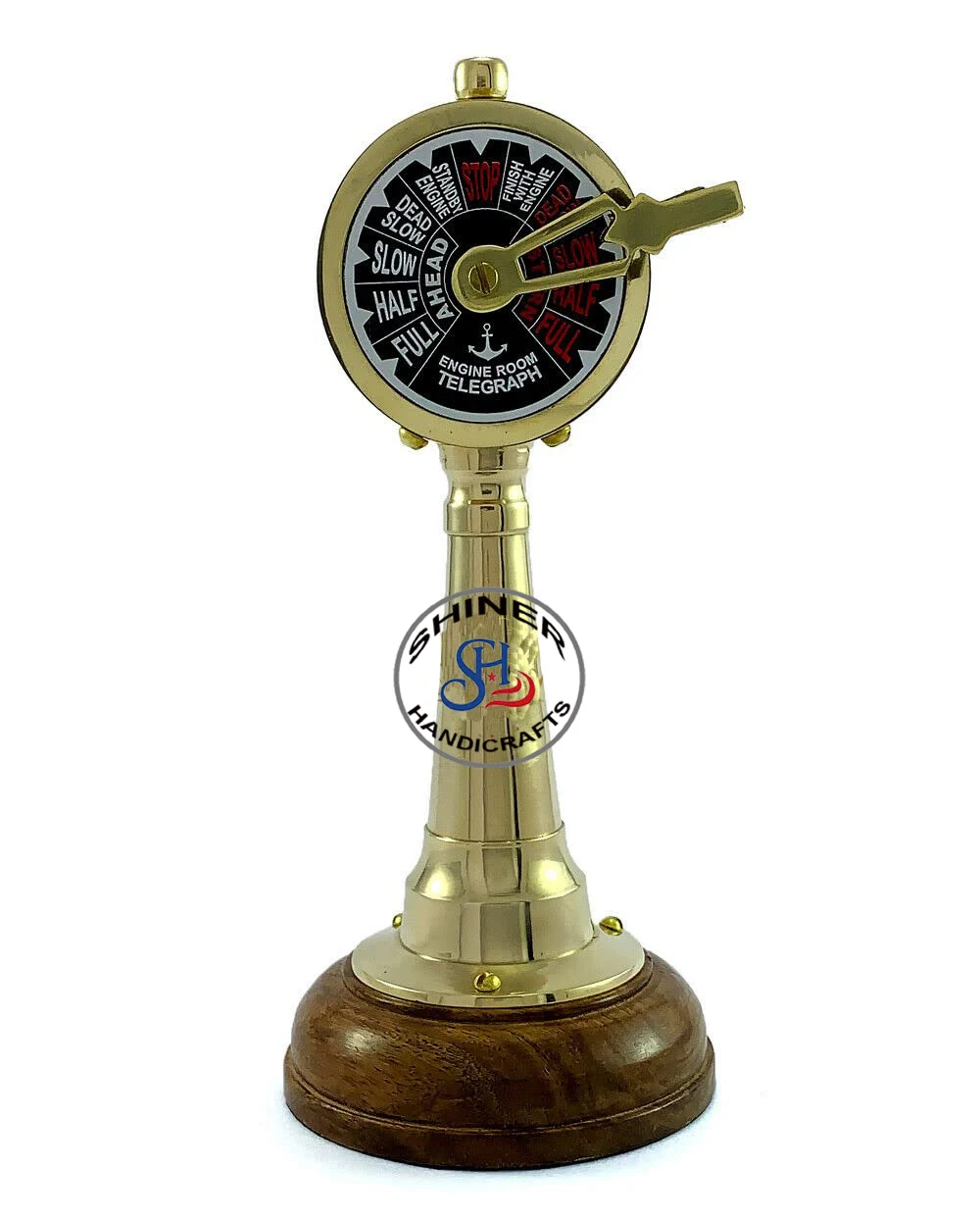 Ship/Boat Telegraph Speed Controller Mini Nautical Brass Handmade Telegraph Maritime telescopes Collectible Item Desktop Decor