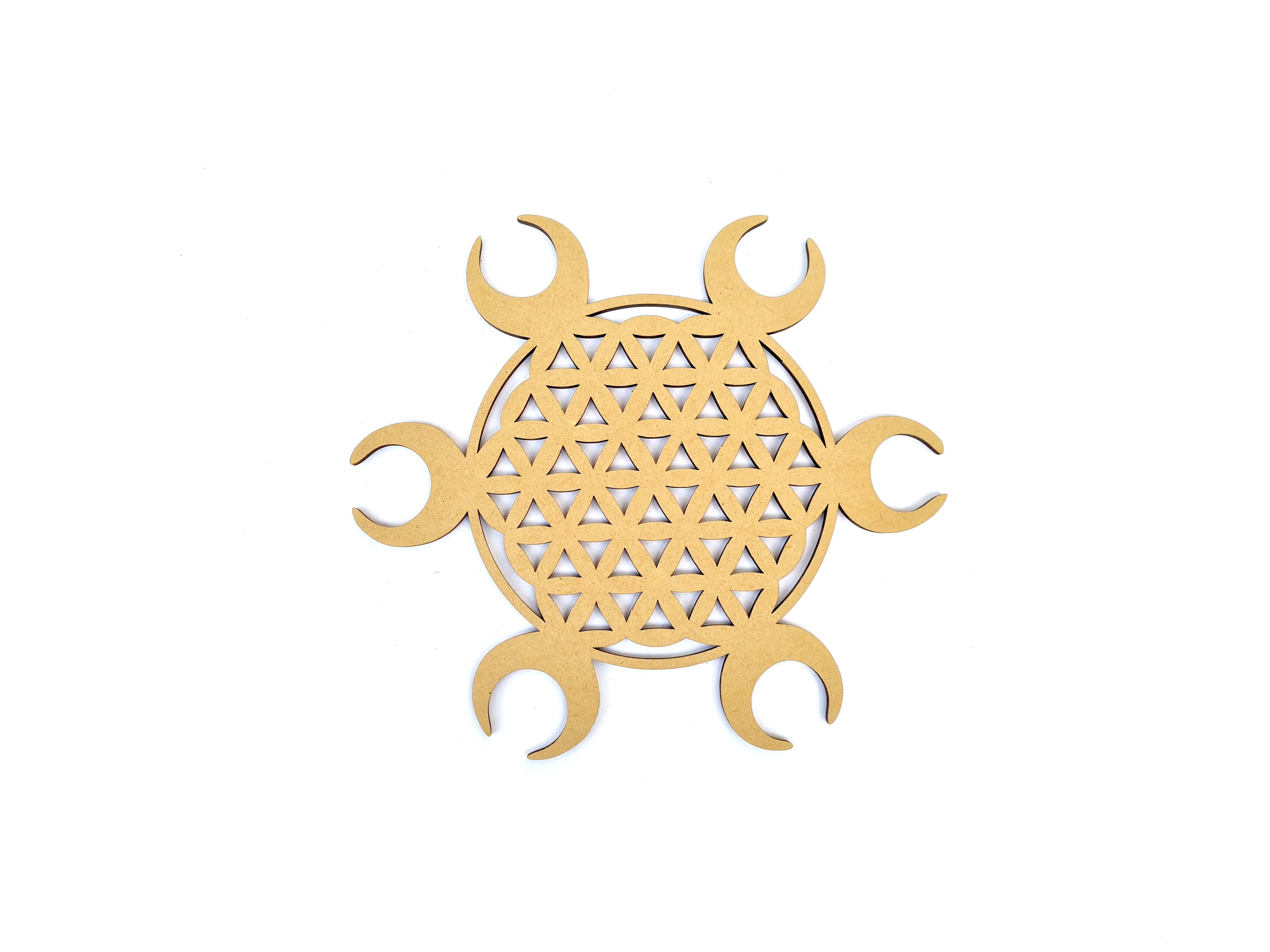 Sri Yantra Crystal Grid Wall Art Hanging Wood Sacred Geometry Wall Decor Wall Sculpture Meditation Energy Balance Zen Oriental