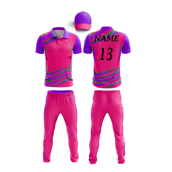 High Quality Micro-Fiber Digitally Sublimated Cricket Uniform Kit Customized Pattern Design Jersey and Trouser OEM