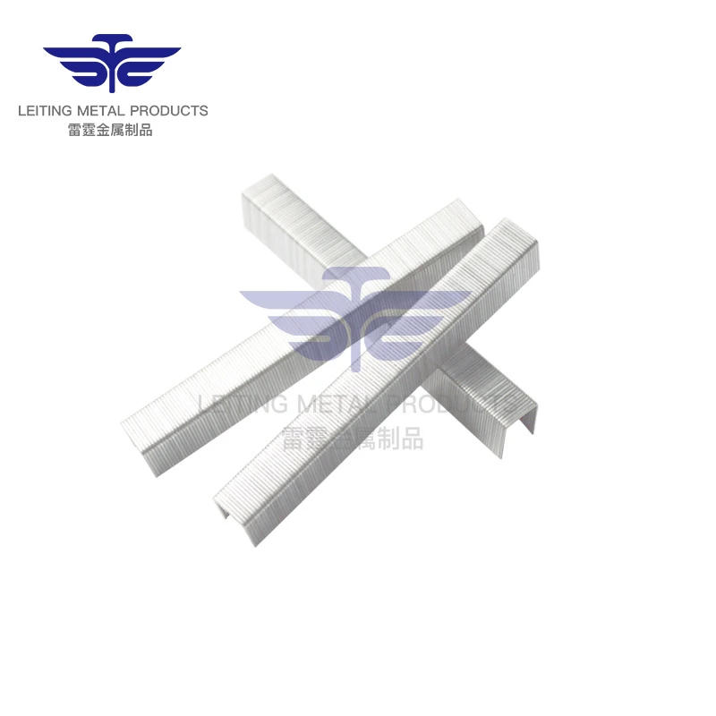 Leiting metal 5,000pcs/box,Chinese industrial staple 80 series staples 22Ga furniture nail 8010