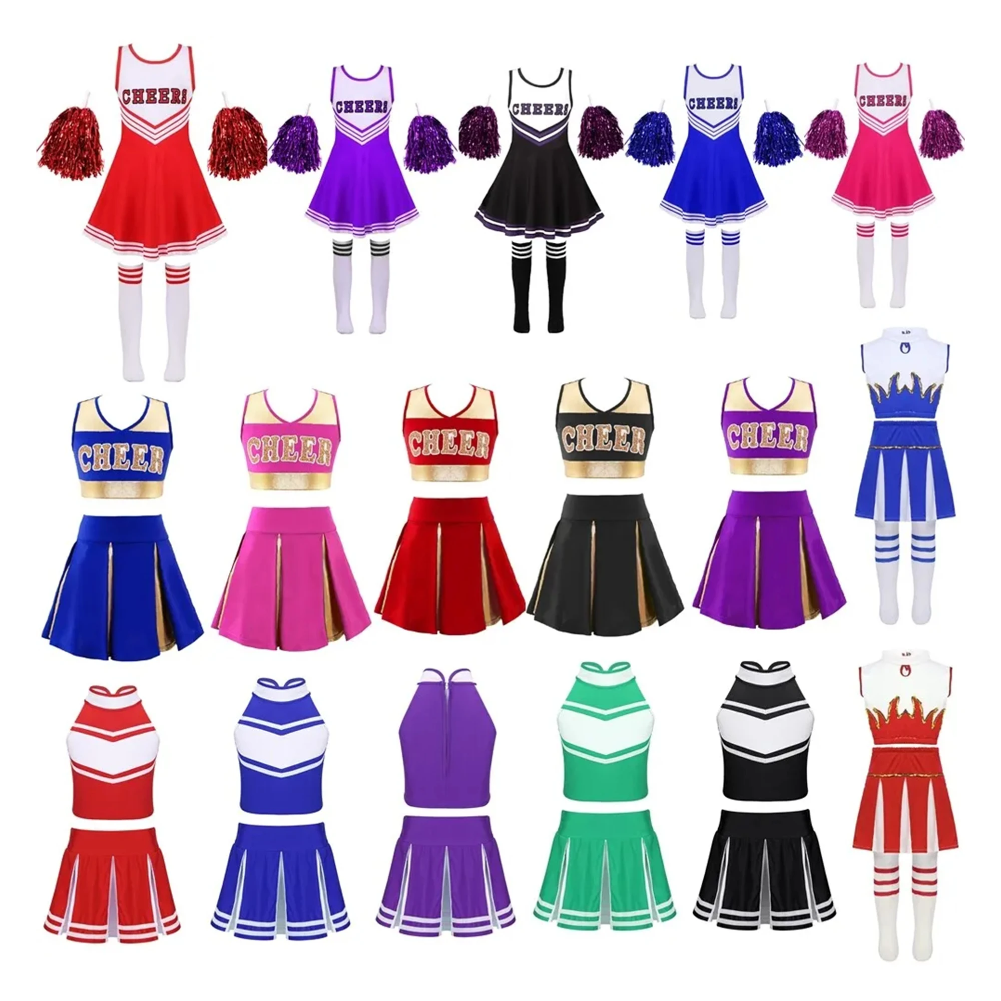 OEM Service Customized Design Your Own Logo High Quality Wholesale Unisex Cheerleading Uniform For Women Wholesale Team Wear