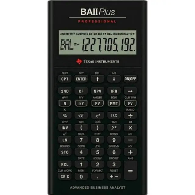 Texas Instruments BA II Plus Professional Calculator