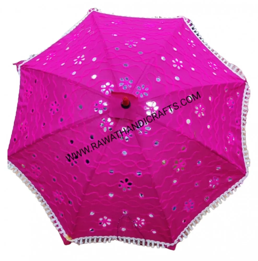 Indian Sun Umbrella Summer Gift Girls Fashion Umbrella Patchwork Umbrella Round Decorative Parasol GM-110323F