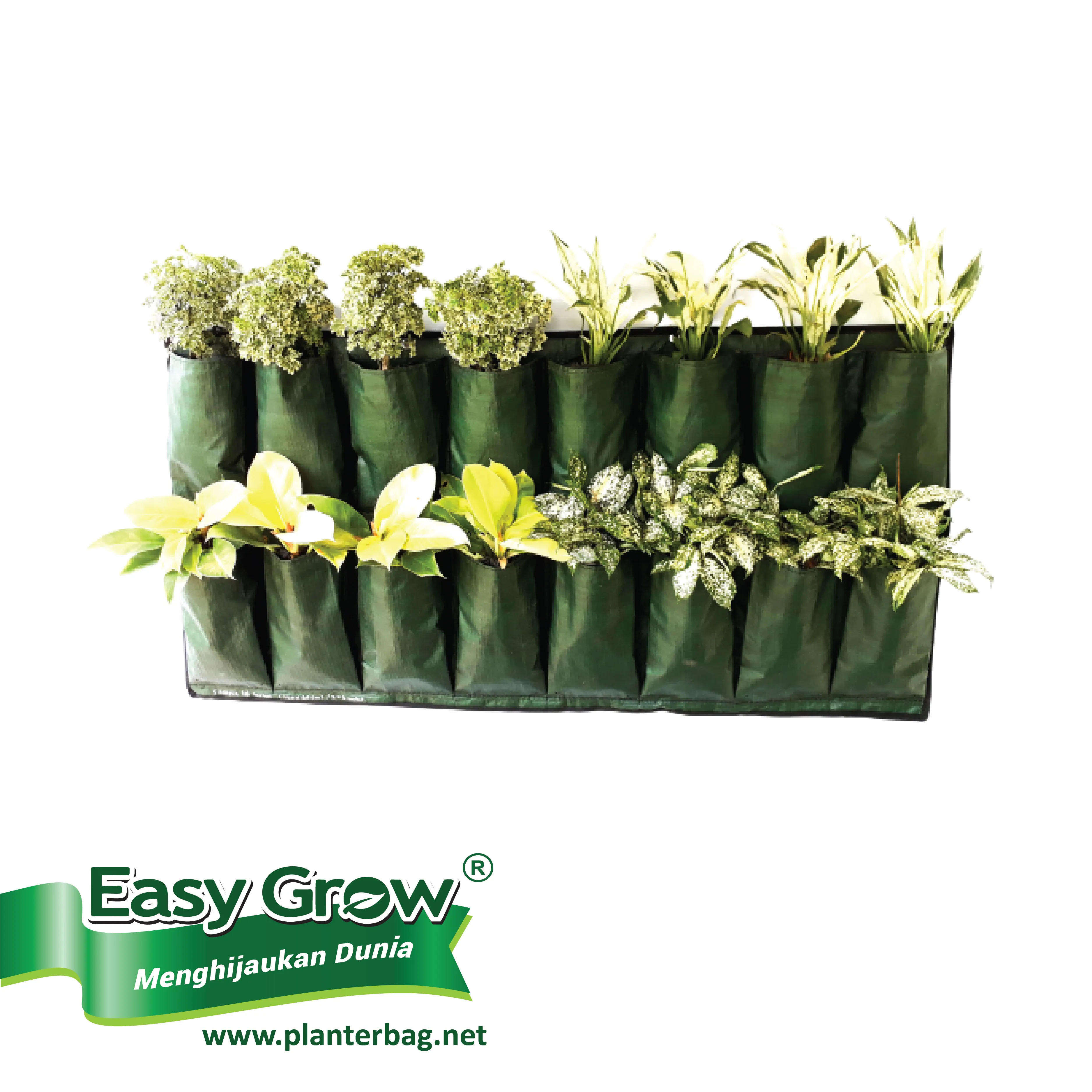 New Design Hanging Plastic Planter green wall planter flower pots & Planter 8 9 10 12 Pockets for Vertical garden
