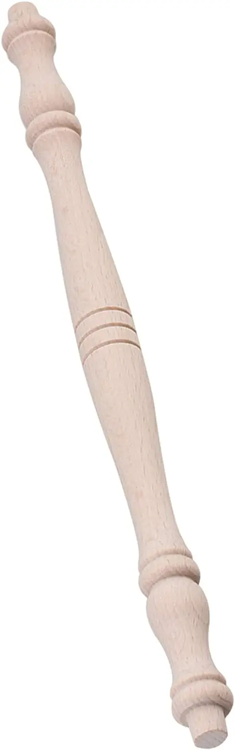 Wood Spindles 10.82inch/27.5cm Length Unpainted Baluster for Home Decorative Craft Set of 4
