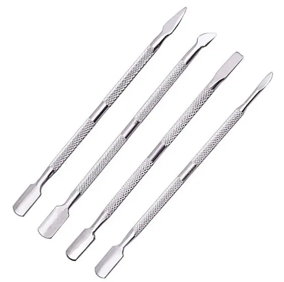 4 PCS Nail Cuticle Pusher Stainless Steel Gel Pusher remover made with Japan material by Life Care Instruments