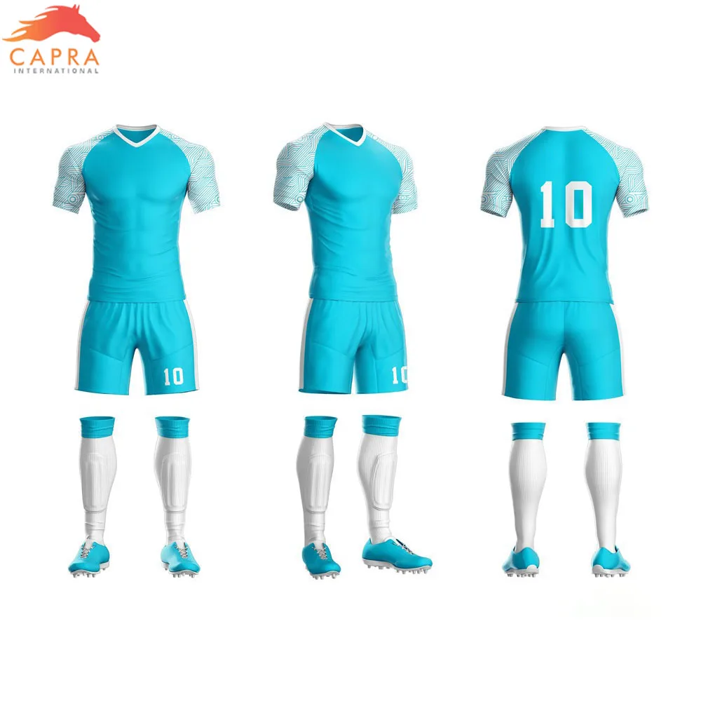 Blank Custom Adult Soccer Jersey Set Football Men Soccer Training Uniforms Set Team Customized