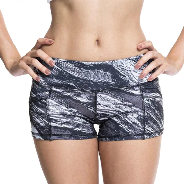 Новый дизайн, модные женские пляжные шорты для женщин/Индивидуальные женские шорты для тренировок из хлопка и полиэстера