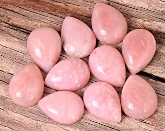 Natural Strawberry Pink Opal Pear Shape Loose Gemstone For Making Jewelry At Best Price Best Quality Custom Sizes Available