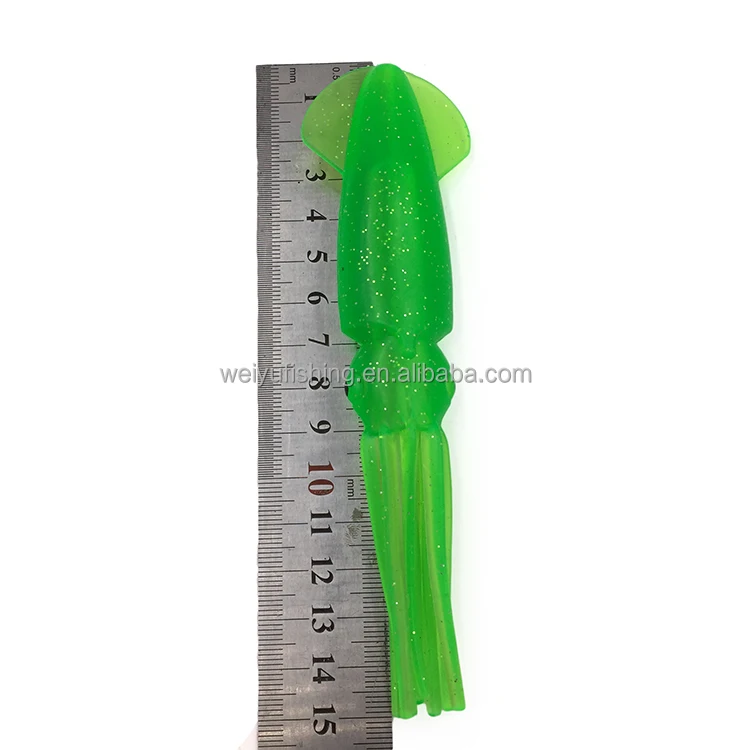 OEM 15cm soft plastic rubber squids wholesale trolling fishing lures tuna marlin PVC fishing tackle