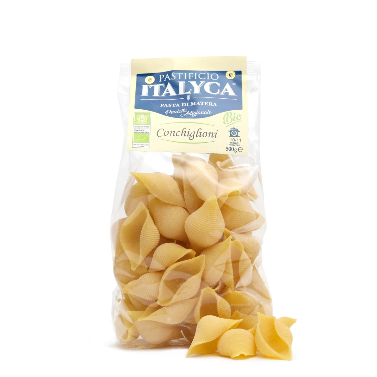 best quality conchiglioni 500g certified organic artisanal pasta made from made in italy italian pasta