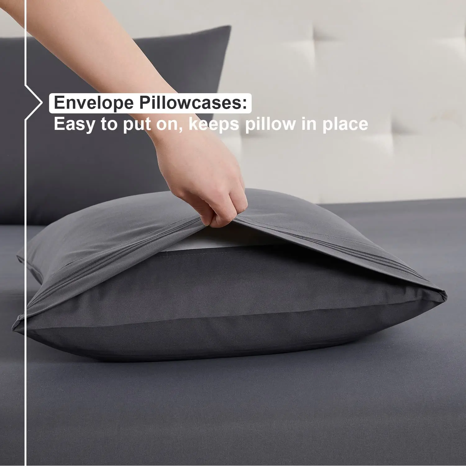 VITOTEX King Sheets- 4 PCS Set Deep Pocket King Size Sheets Superior Softness  Hotel Luxury Sheets Pillowcases Set