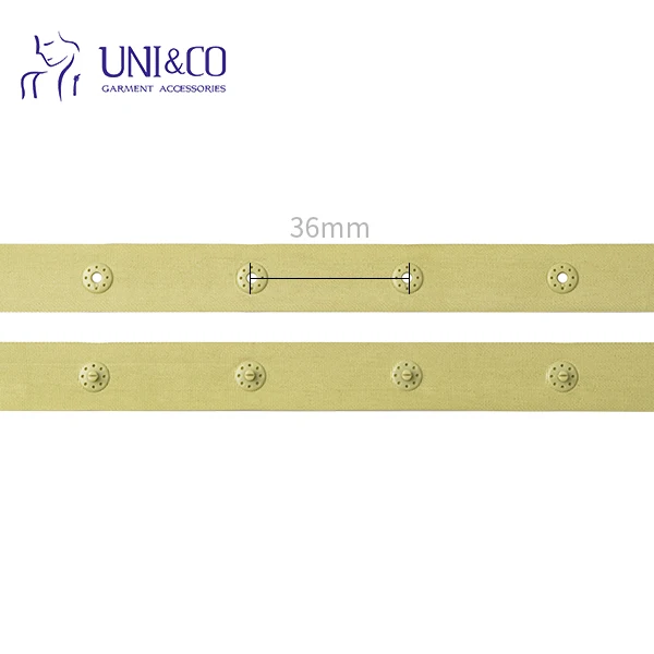 Factory Direct Sewing On Various Color Snap Clip Button Tape