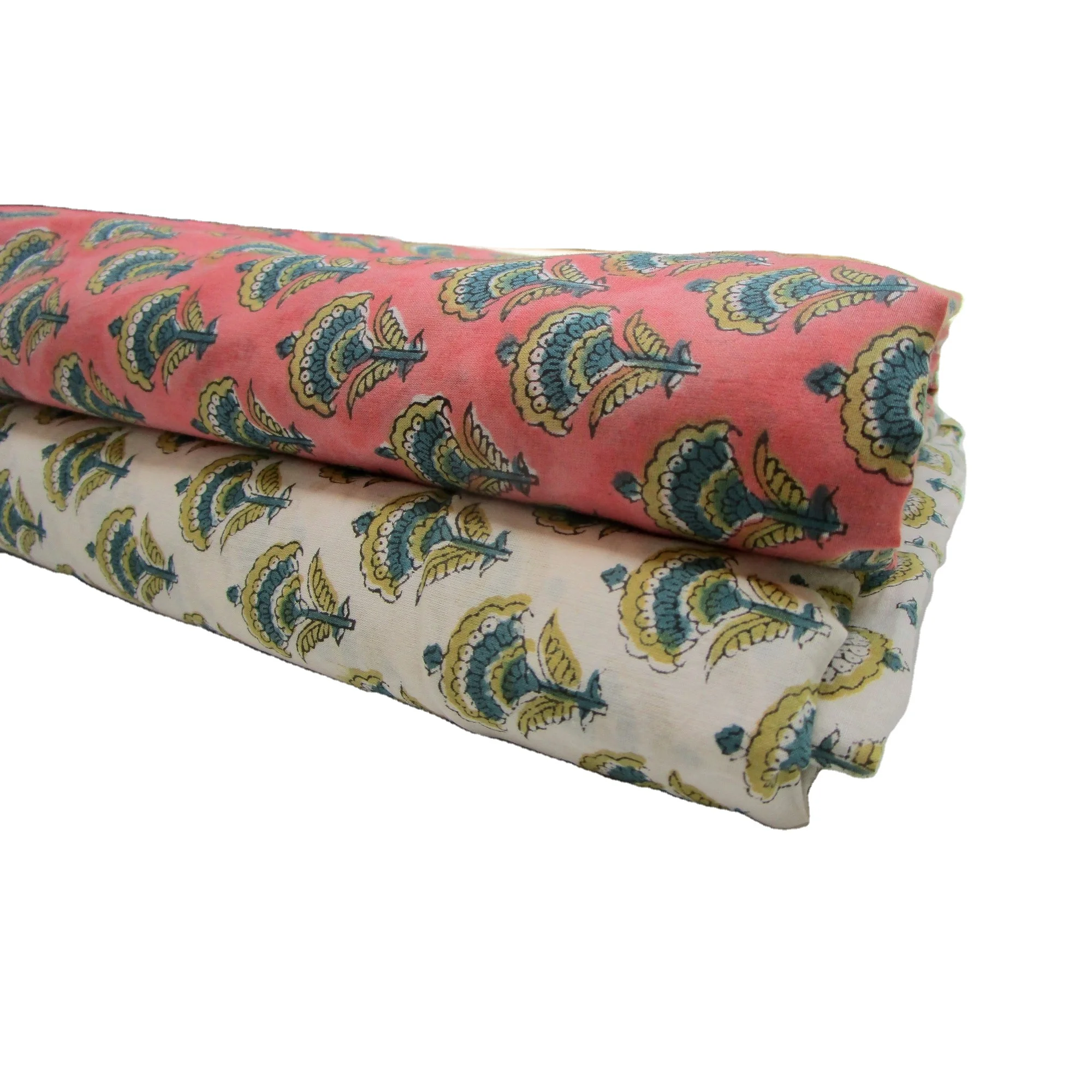 Cotton solo flower printed fabric / 100% woven cotton cambric / cotton raw material - cotton cambric