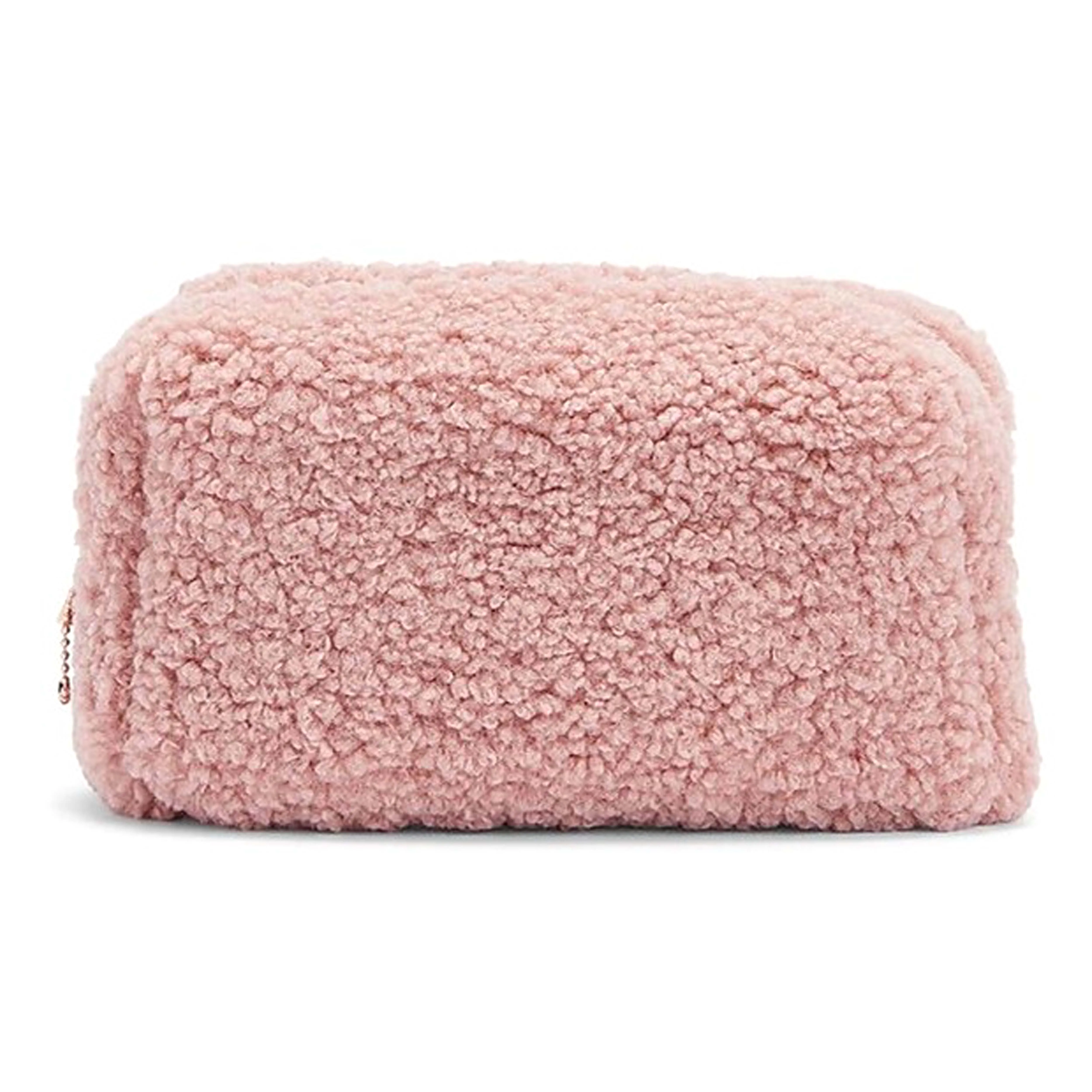 High Quality Fluffy Fur Handmade Personalized Pouch Bag for Women for travel use best to carry brushes and accessories