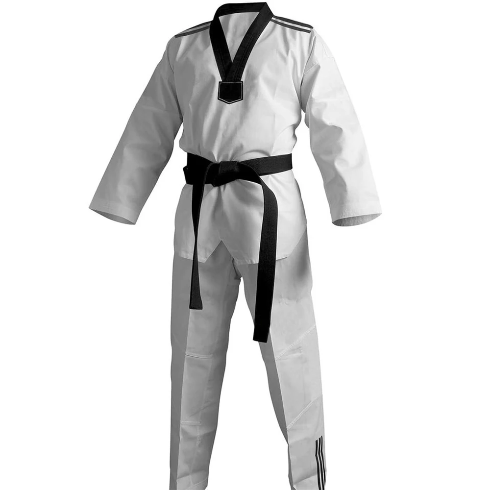 Martial arts wear taekwondo dobok wtf uniform white kids adults dobok suit