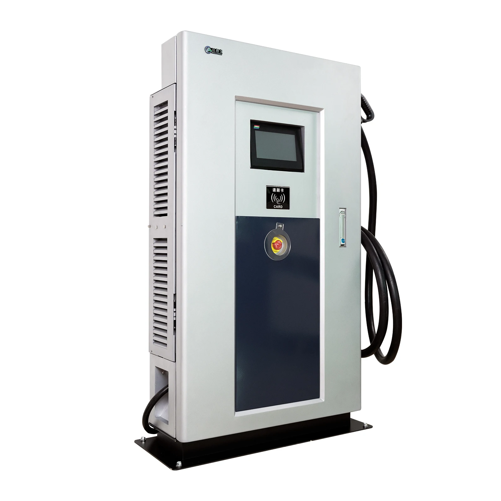 Commercial 30kw 40kw 60KW 1or2 Guns GBT Car Charger DC Charging Station Advertising Screen OCPP Russian System