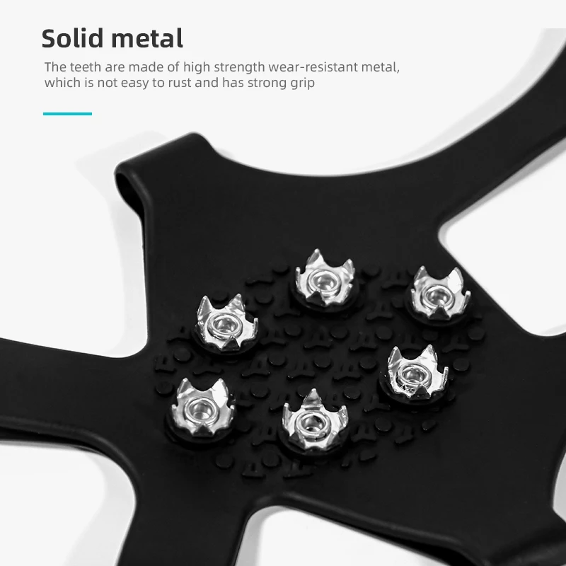 Ice Traction grippers Crampons Ice Cleats for Boots Shoes Men Women Hiking Fishing Anti Slip 5/8/10 Spikes Walk Traction Cleats