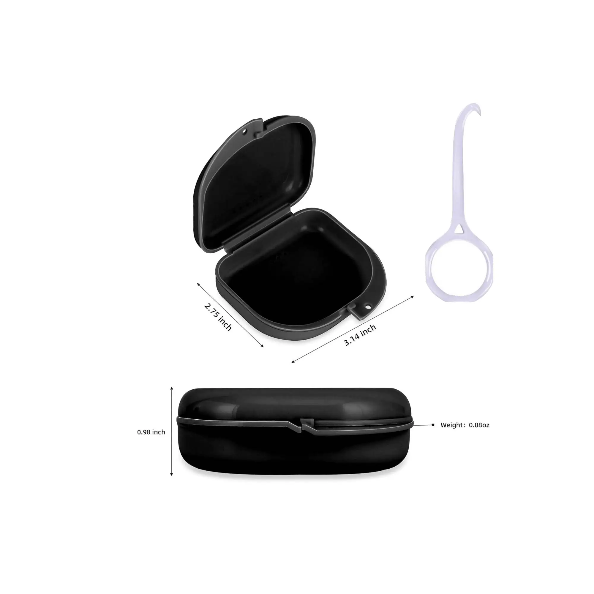 Plastic Orthodontic Customized Retainer Box Colorful Dental Case OEM Manufacturer Logo Retainer Case Mouth Tray Box