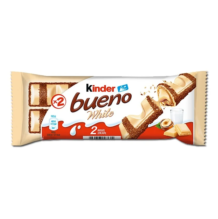 Kinder Bueno Milk Hazelnut Chocolate Bars