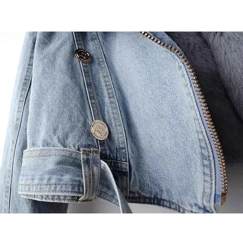 Wholesale New Fashion Multicolor Button Up Plus Size Women Coats and Denim Jacket Winter 2024 Customized Jean Denim Jackets