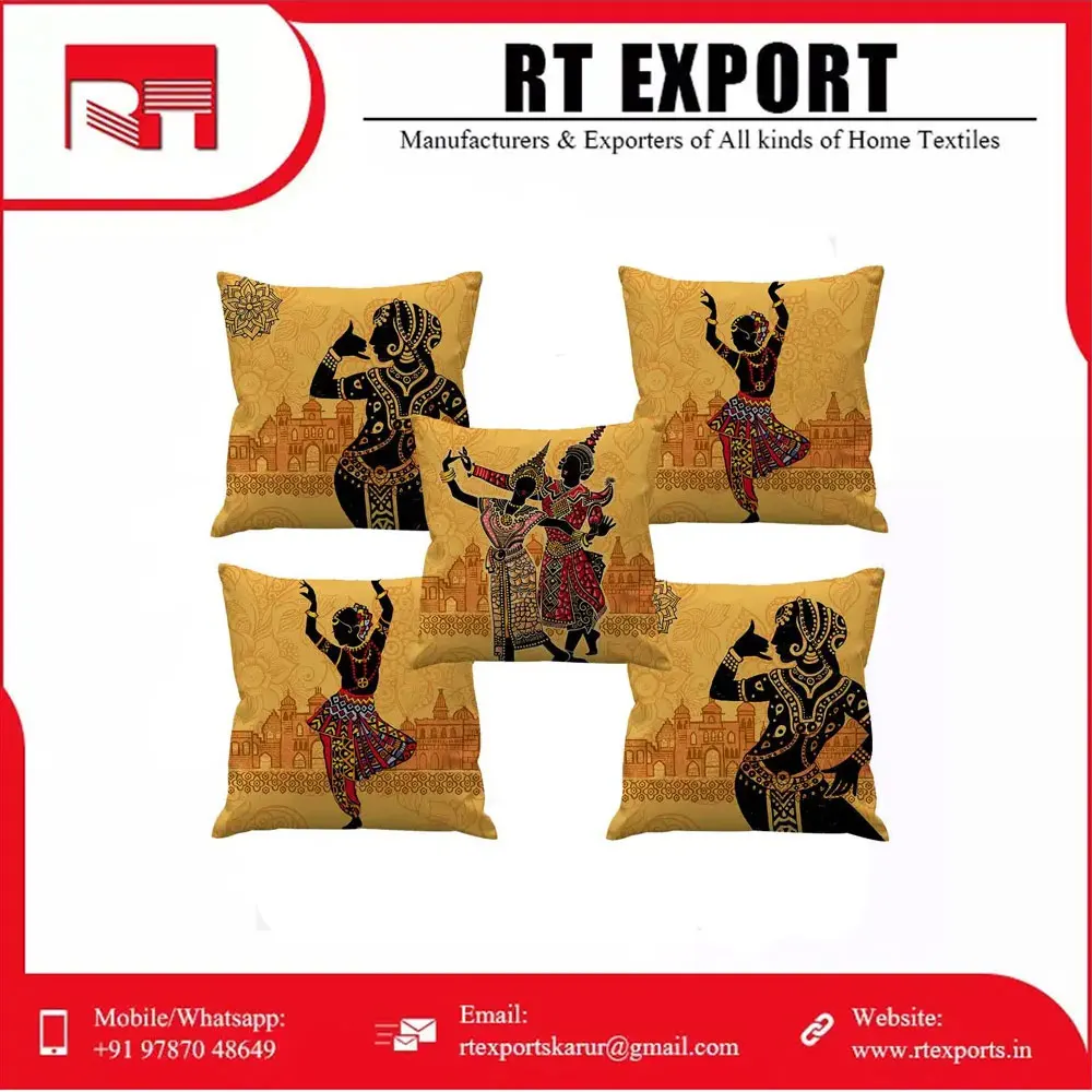 Latest Design Decorative 100% Pure Cotton Customized Home Decoration Pillow Cases Pillow Cover
