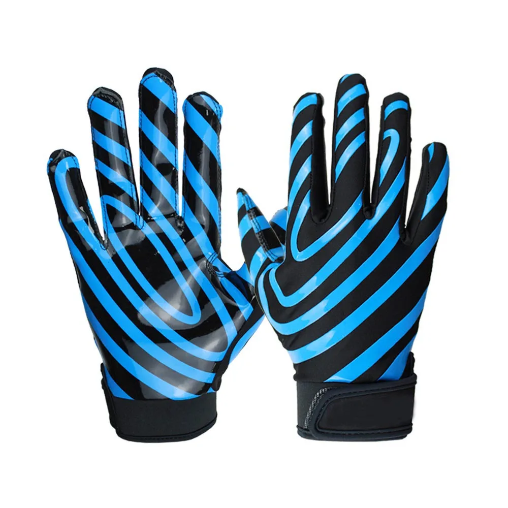 Sticky Football Gloves Comfortable Soft American Football Gloves 2024 Custom Team Design Football Gloves