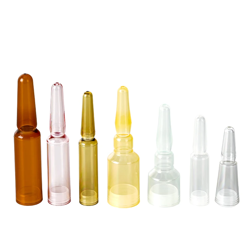 1.5ml-5ml Empty Ampules Bottle Customized Clear Plastic Bottle For Medical Injection Skin Care Container Oral Liquid Bottle