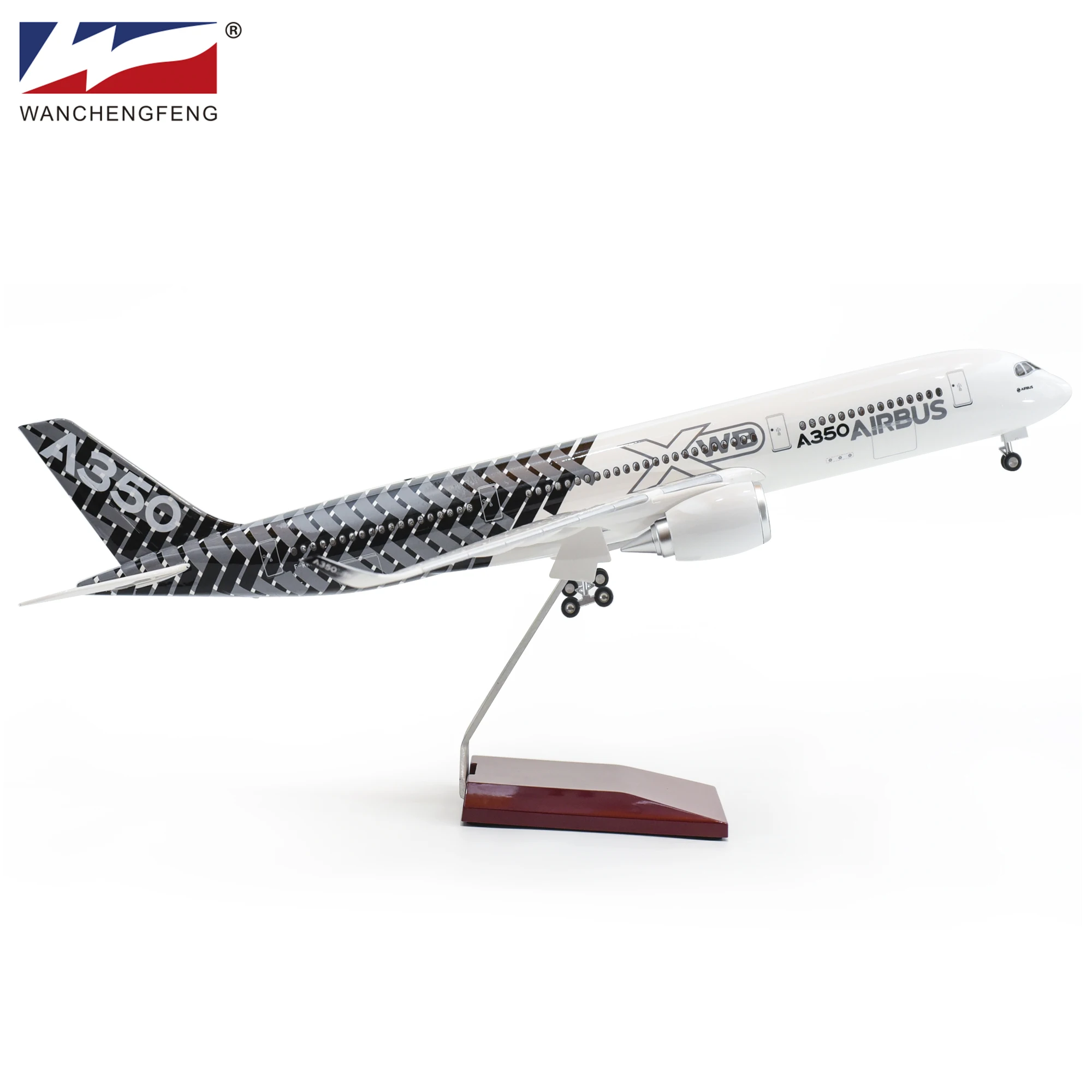 [LED Version] Plane Model Airbus A350 Xwb 1/130 48cm ABS Resin Aircraft Airlines Product