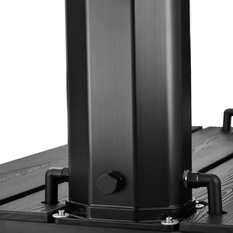 60L Kangrun Luxury Outdoor Garden Shower with Rainfall Head Gate Style Outdoor Showergate Solar Shower for Off Grid life