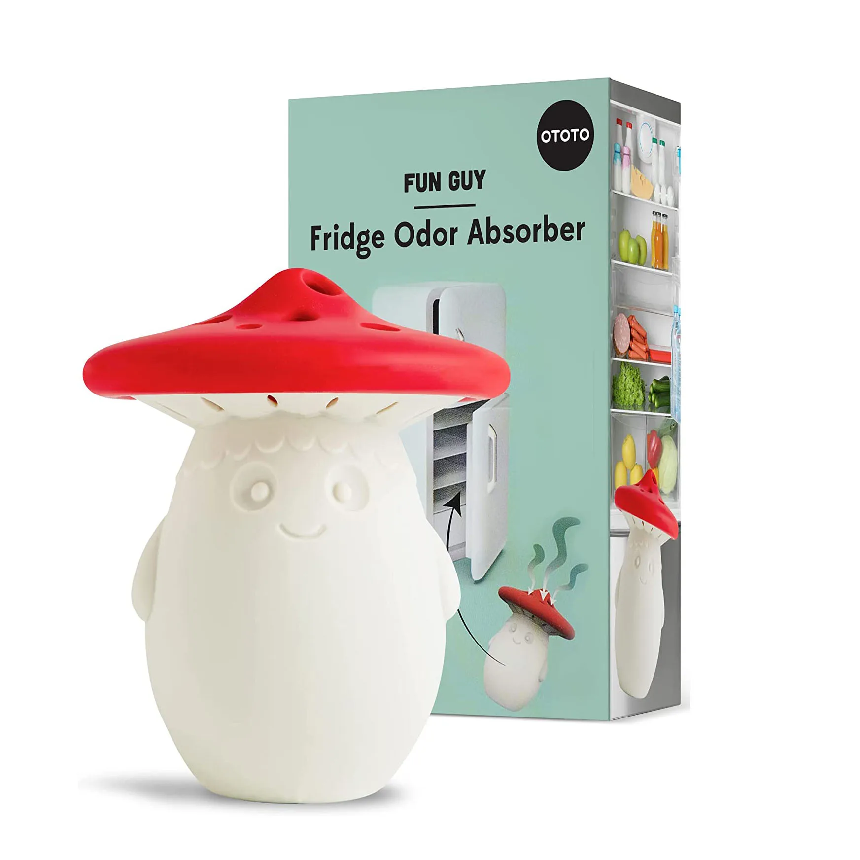 Fridge Deodorizer Food Grade Fridge Smell Eliminator Dishwasher Safe and BPA Free Refrigerator Baking Soda Deodorizer Holder
