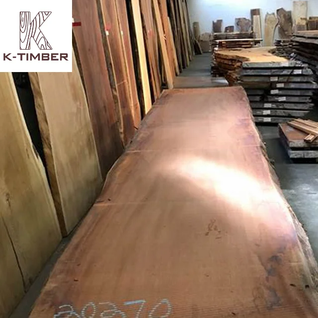 Sipo Slab Log Hardwood Kiaat Wood Board Wood Pallets Wooden Timber Slabs Board Lumber Log Construction Materials K-Timber